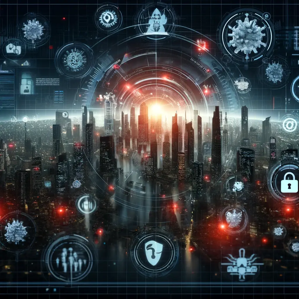 Cyber Threats in Futuristic City