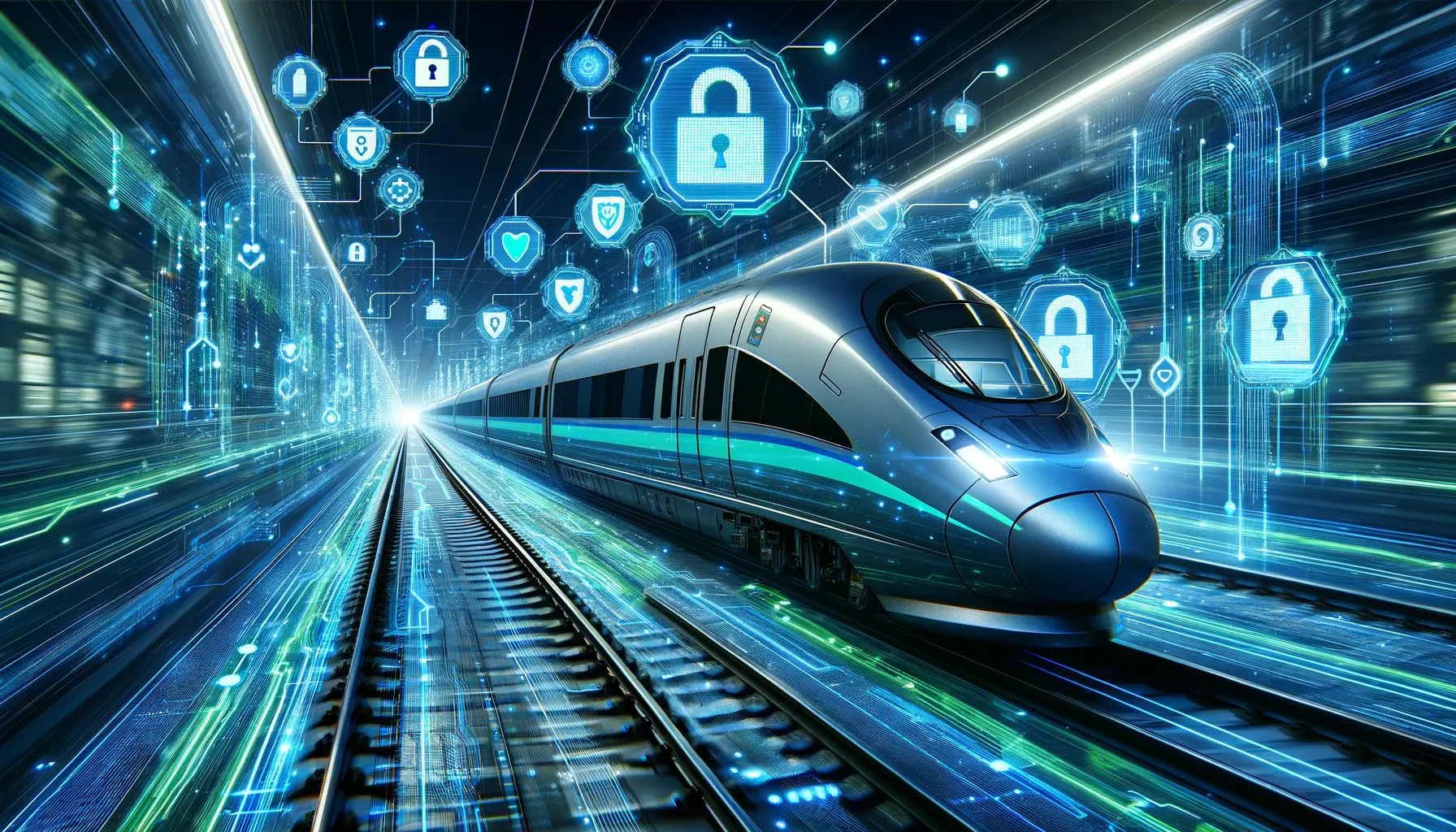 High-Speed Train with Cybersecurity Elements